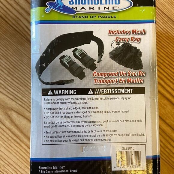 NWT Shoreline Marine Stand Up Paddle Carry Straps - Picture 3 of 6